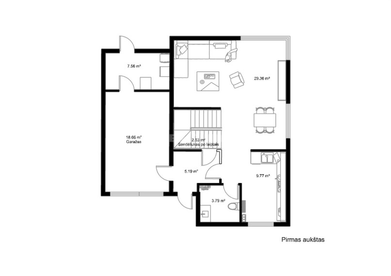 Parduodamas namas Jono Kristupo Damelio g., Aukštieji Paneriai, Vilniaus m., Vilniaus m. sav., 139.42 m2 ploto, 2 aukštai 15