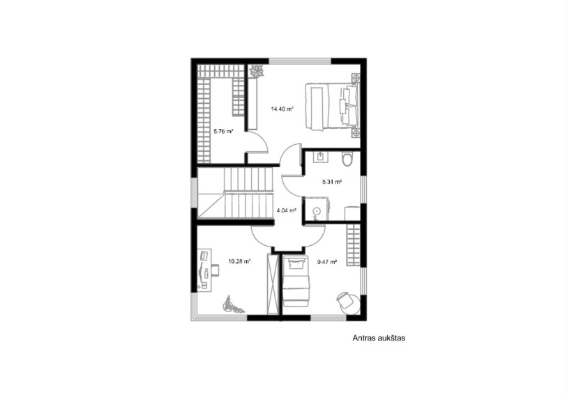 Parduodamas namas Jono Kristupo Damelio g., Aukštieji Paneriai, Vilniaus m., Vilniaus m. sav., 139.42 m2 ploto, 2 aukštai 16