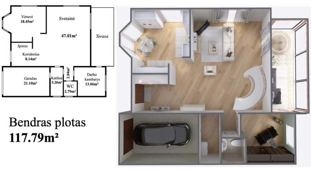 Parduodamas namas Radviliškio g., Klaipėdos m., Klaipėdos m. sav., 227.28 m2 ploto, 2 aukštai 40