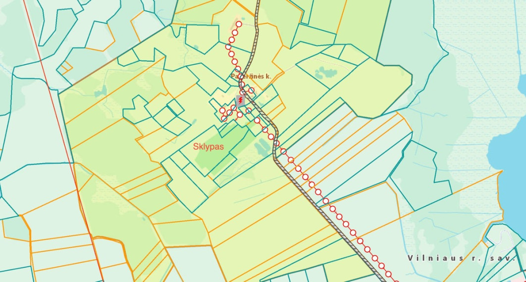 Parduodamas  sklypas Ąžuolų g., Kurkliškių k., Elektrėnų sav., 499.15 a ploto 8