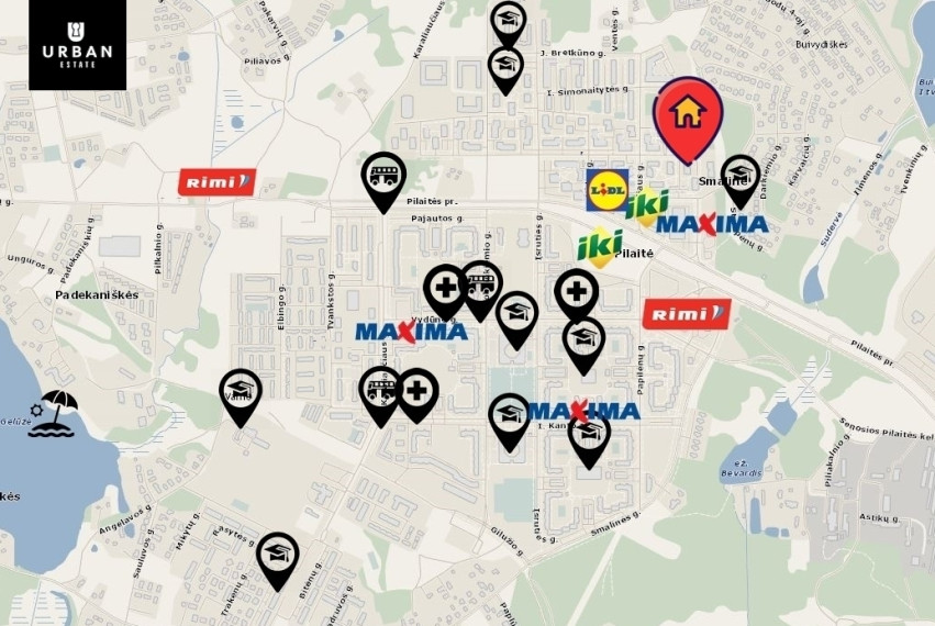 Parduodamas butas M. Mažvydo g., Pilaitėje, Vilnius, 47.89 kv.m ploto 22