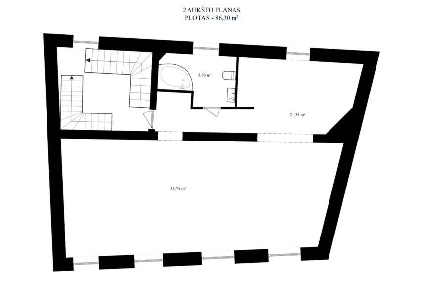 Nuomojamos administracinės patalpos L. Stuokos-Gucevičiaus g., Vilniaus m., Vilniaus m. sav., 345.32 m2 ploto 30