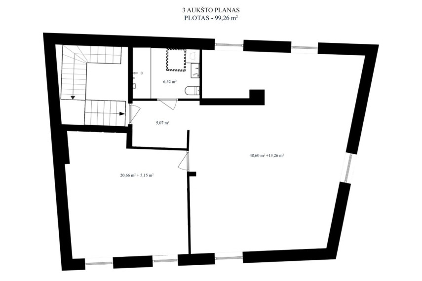 Nuomojamos administracinės patalpos L. Stuokos-Gucevičiaus g., Vilniaus m., Vilniaus m. sav., 345.32 m2 ploto 31