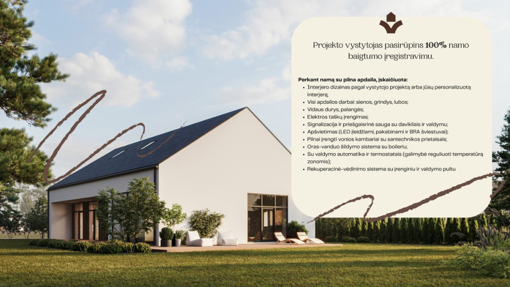 Parduodamas namas Pievų g., Turgaičių k., Trakų r. sav., 134 m2 ploto, 1 aukštai 16