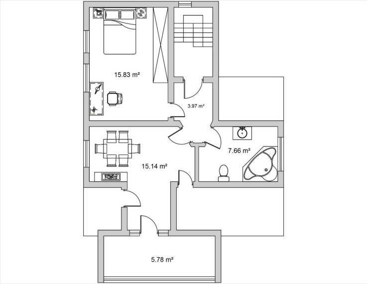 Parduodamas namas Žemaitės g., Kaišiadorių m., Kaišiadorių r. sav., 109.69 m2 ploto, 2 aukštai 21