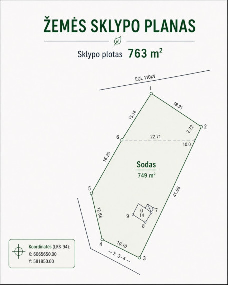 Parduodamas  sklypas Kolektyvo g., Vilniaus m., Vilniaus m. sav., 7.63 a ploto 3