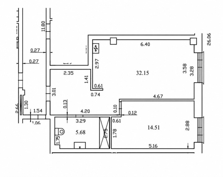 Parduodamas butas Vilniaus m. sav., Vilniaus m., Viršuliškės, Poligrafijos g.4, 52.35 m2 ploto, 2 kambariai 37