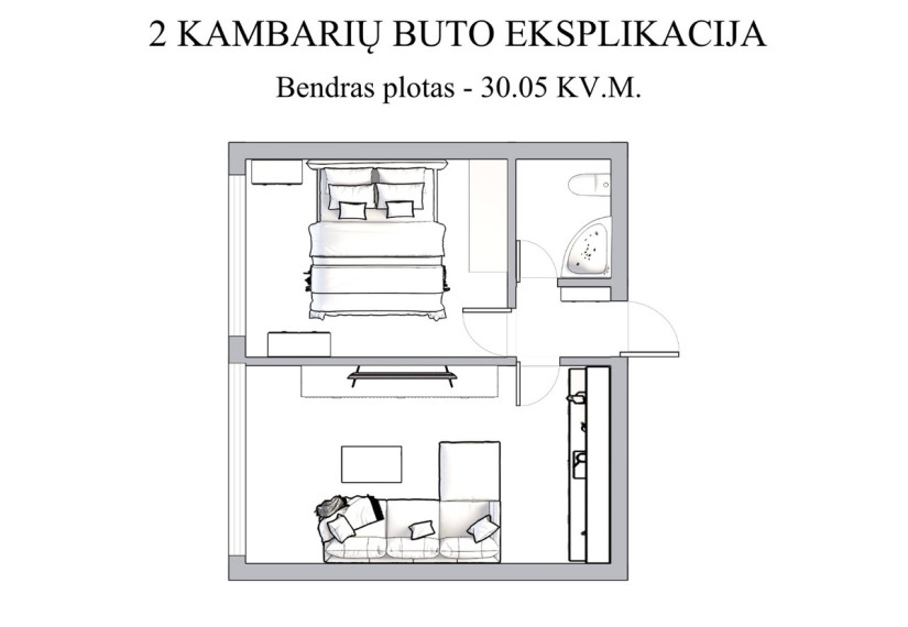 Parduodamas butas Širvintų g., Vilniaus m., Vilniaus m. sav., 30.05 m2 ploto, 2 kambariai 16