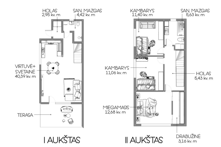Nuomojamas namas Putiniškių g., Tarandė, Vilniaus m., Vilniaus m. sav., 98.57 m2 ploto, 2 aukštai 23