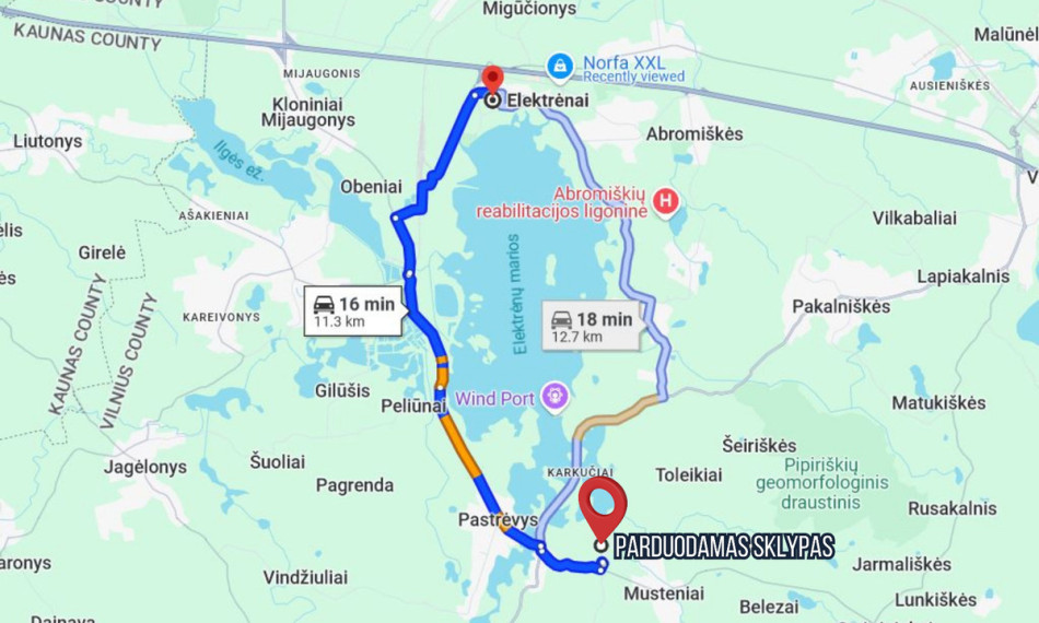 Parduodamas  sklypas Karkučių k., Elektrėnų sav., 514.61 a ploto 8