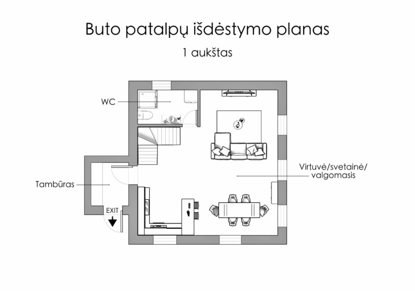 Nuomojamas butas Polocko g., Vilniaus m., Vilniaus m. sav., 95.3 m2 ploto, 4 kambariai 23