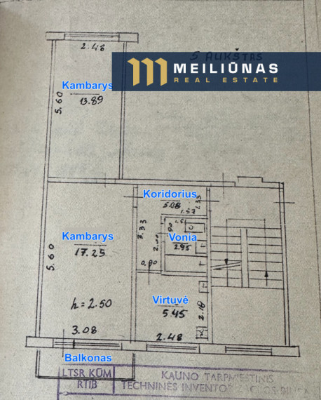 Parduodamas butas V. Krėvės pr., Dainavoje, Kaunas, 44.62 kv.m ploto 11
