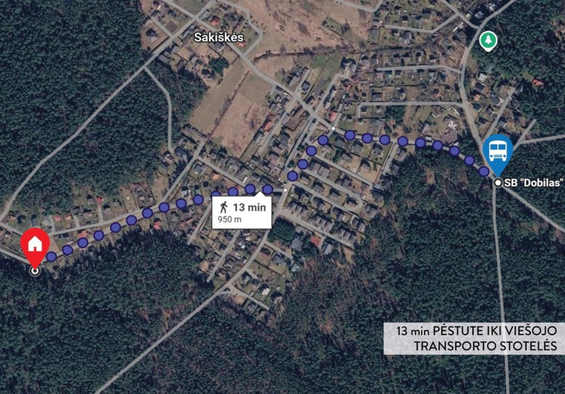Parduodamas namas Beržo 1-oji g., Sakiškių k., Vilniaus r. sav., 75.62 m2 ploto, 2 aukštai 43