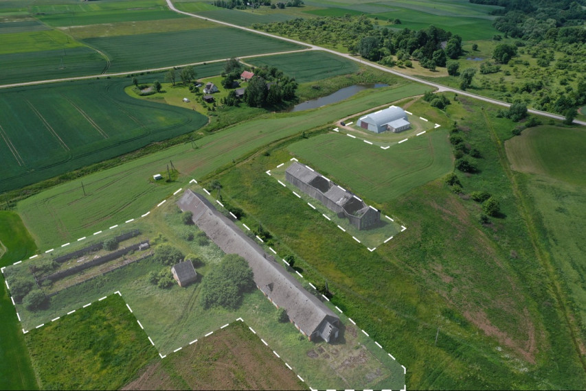 Parduodamos gamybinės, kitos paskirties, sandėliavimo patalpos Draugystės g., Žibintų k., Jurbarko r. sav., 2320.03 m2 ploto 1