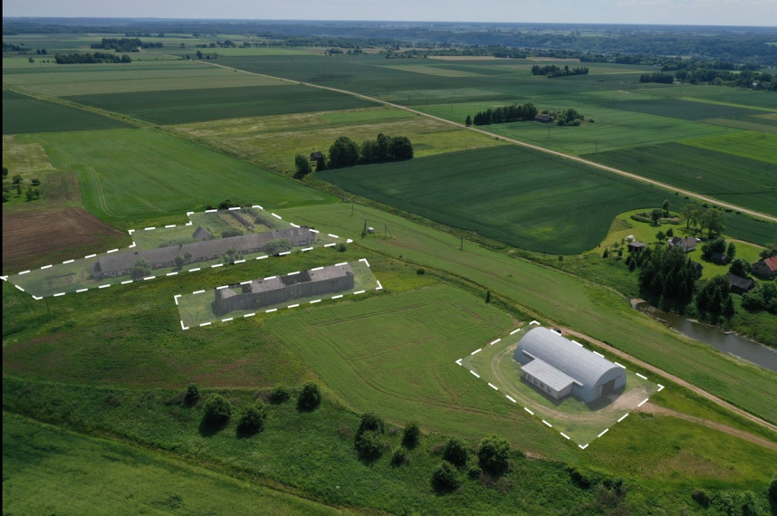 Parduodamos gamybinės, kitos paskirties, sandėliavimo patalpos Draugystės g., Žibintų k., Jurbarko r. sav., 2320.03 m2 ploto 2