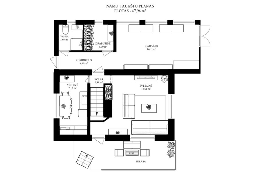 Parduodamas namas Krakiškių Sodų 2-oji g., Vilniaus m., Vilniaus m. sav., 99.83 m2 ploto, 2 aukštai 36