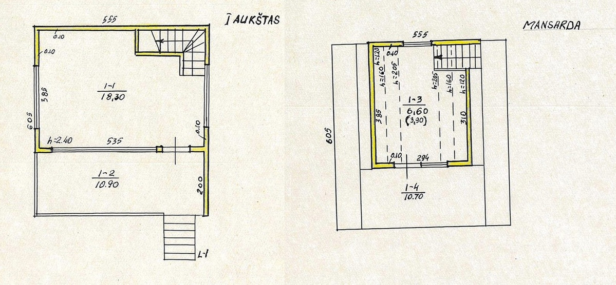 Parduodamas namas Užtvankos g., Smiltynų II k., Kauno r. sav., 46 m2 ploto, 2 aukštai 24