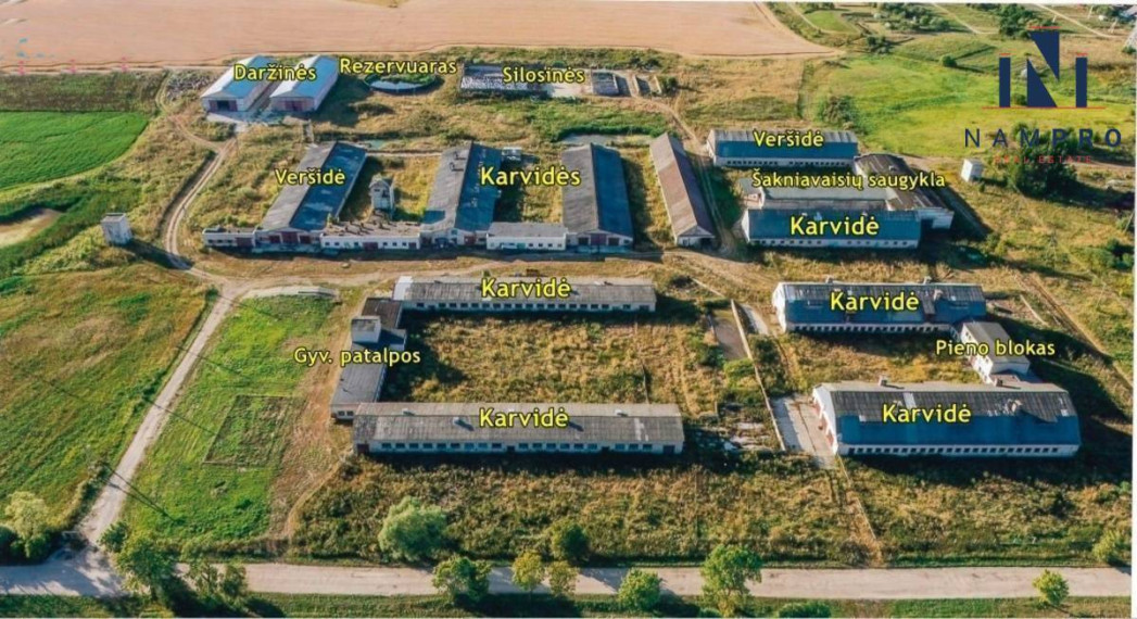 Kėdainių rajone, šalia Akademijos, Žemaičių k., parduodamas 15700 kv.m. gyvulininkystės kompleksas 9