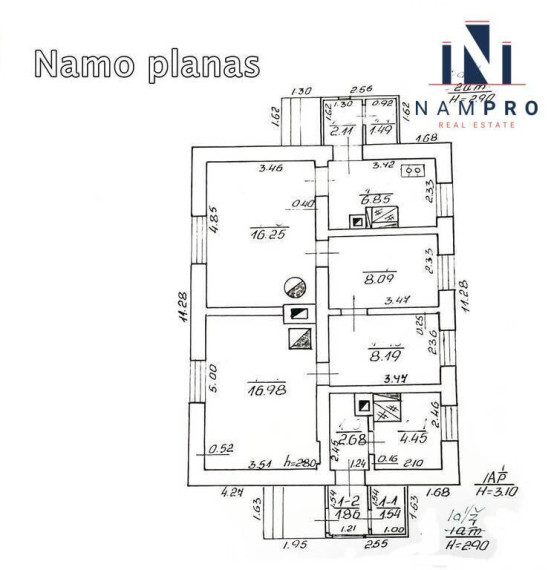 Parduodamas namas Gelednė, 70.49 kv.m ploto, 1 aukštai 24