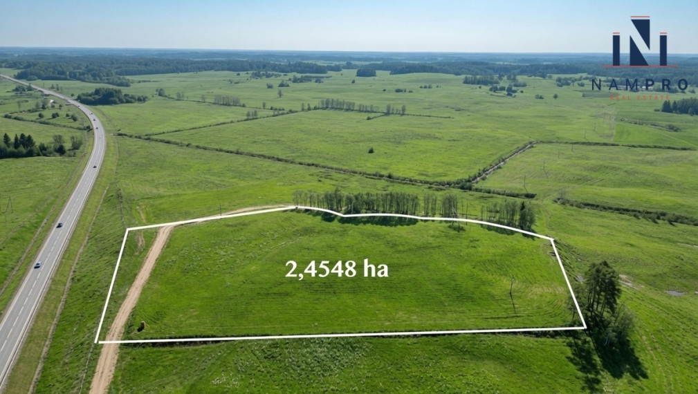 Molėtų raj., Mažeikių k., parduodamas 2,45 ha pramoninės-sandėliavimo paskirties sklypas 2