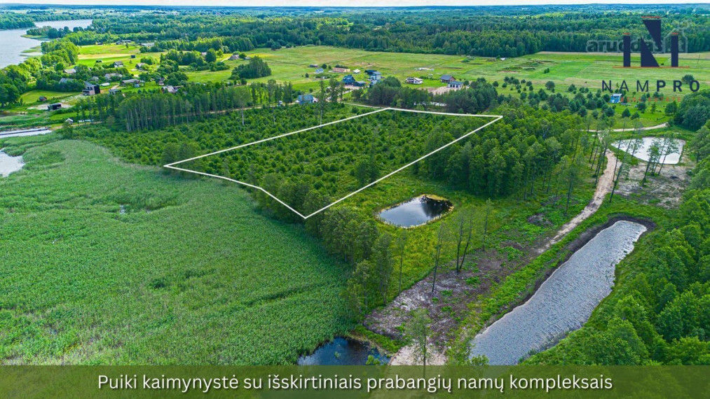 Molėtų raj., Liešiškių k., šalia Galuono ežero, parduodamas 1.632 a ploto sklypas 11
