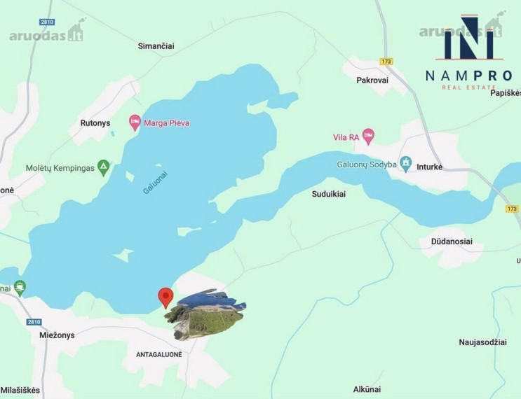 Molėtų raj., Liešiškių k., šalia Galuono ežero, parduodamas 1.632 a ploto sklypas 16