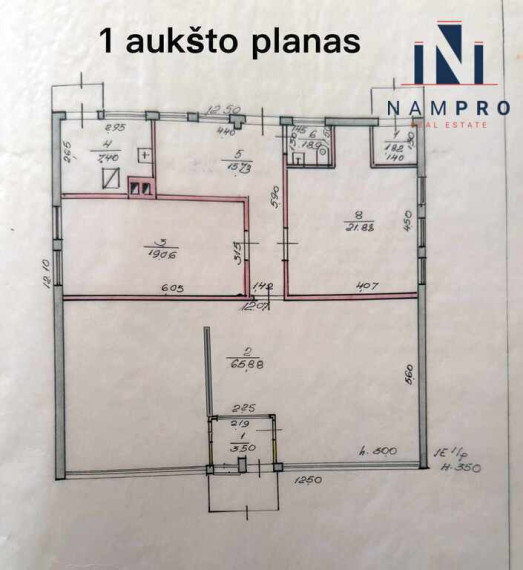 Parduodamos patalpos Burveliai, 135.16 kv.m ploto 23