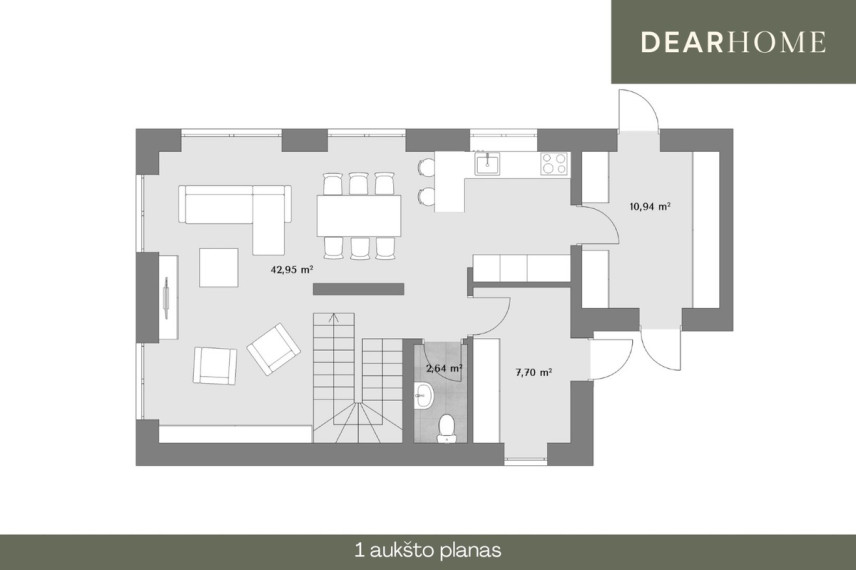 Parduodamas namas Užubalių g., Užubalių k., Vilniaus r. sav., 117 m2 ploto, 2 aukštai 8