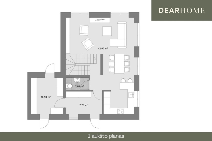 Parduodamas namas Užubalių g., Užubalių k., Vilniaus r. sav., 117 m2 ploto, 2 aukštai 10