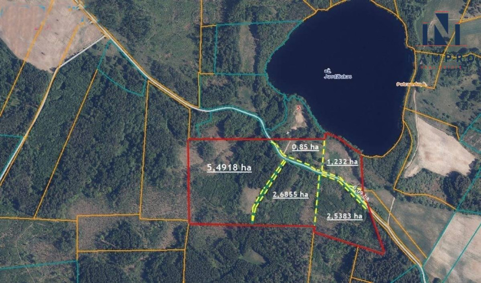 Trakų r., Petrauskų k., prie Juodžiuko ež., parduodamas 12.88 ha ploto sklypas 11