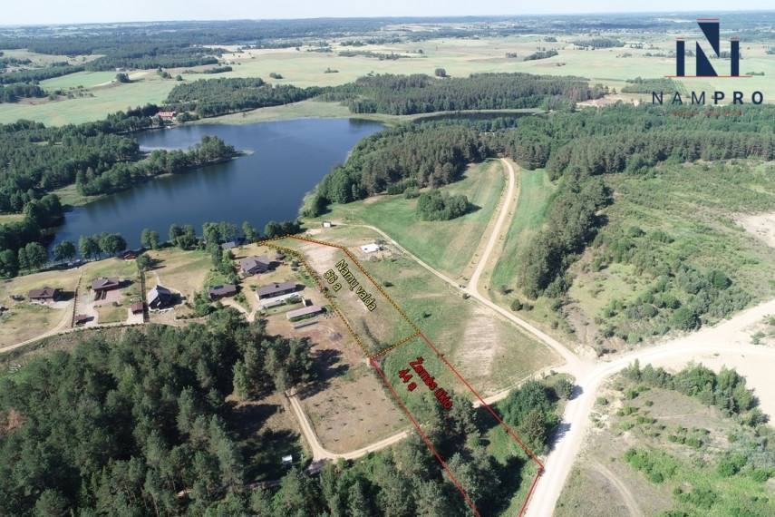 Trakų raj., Katišių k., prie ežero, parduodamas 1 ha ploto namų valdos sklypas 14