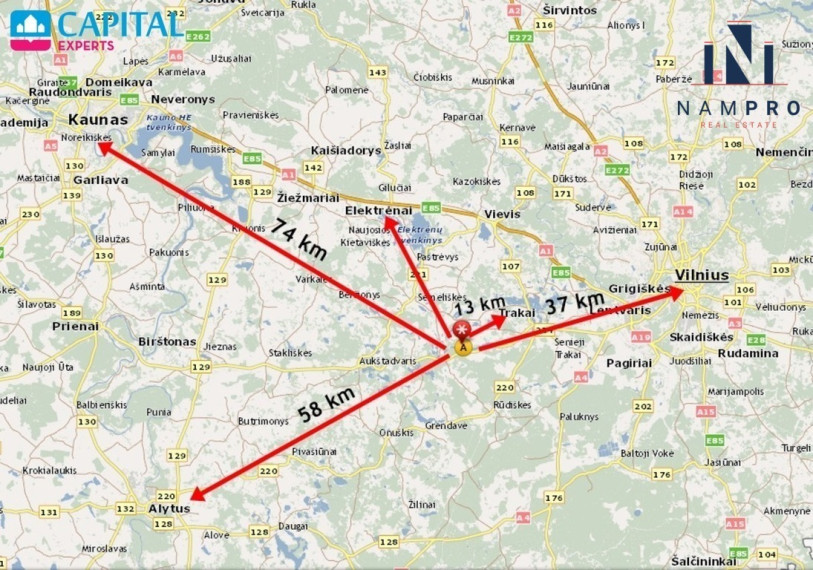 Trakų raj., Katišių k., prie ežero, parduodamas 1 ha ploto namų valdos sklypas 18