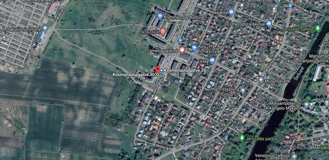 Nuomojamas butas Kosmonautų g., Marijampolės m., Marijampolės sav., 50 m2 ploto, 2 kambariai 21