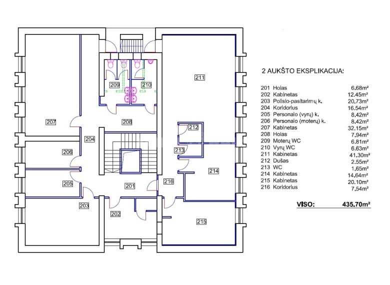Parduodamos administracinės, gamybinės, kitos paskirties, maitinimo, sandėliavimo patalpos Ratnyčios g., Druskininkų m., Druskininkų sav., 435.7 m2 ploto 6