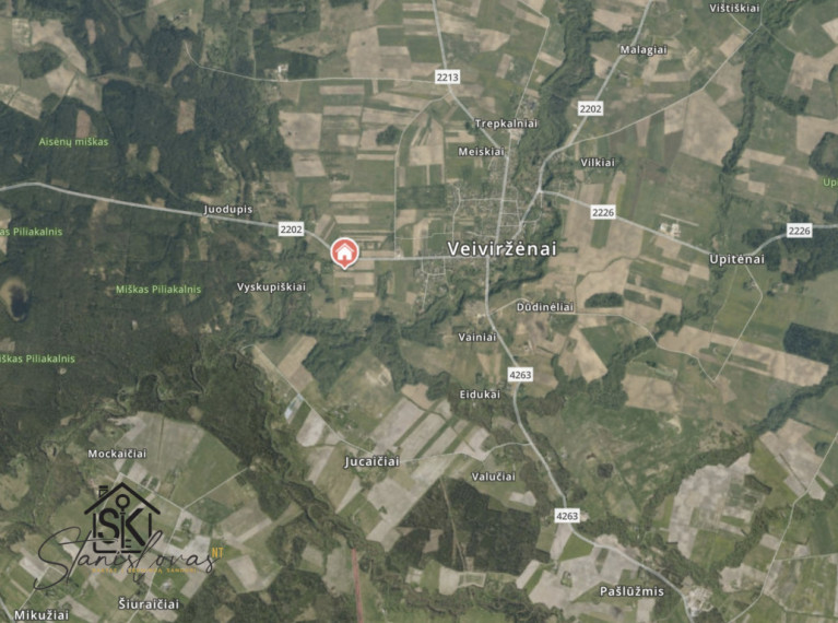 PARDUODAMAS 50 ARŲ NAMŲ VALDOS SKLYPAS MEISKIŲ K., PIEVŲ G. 9 16