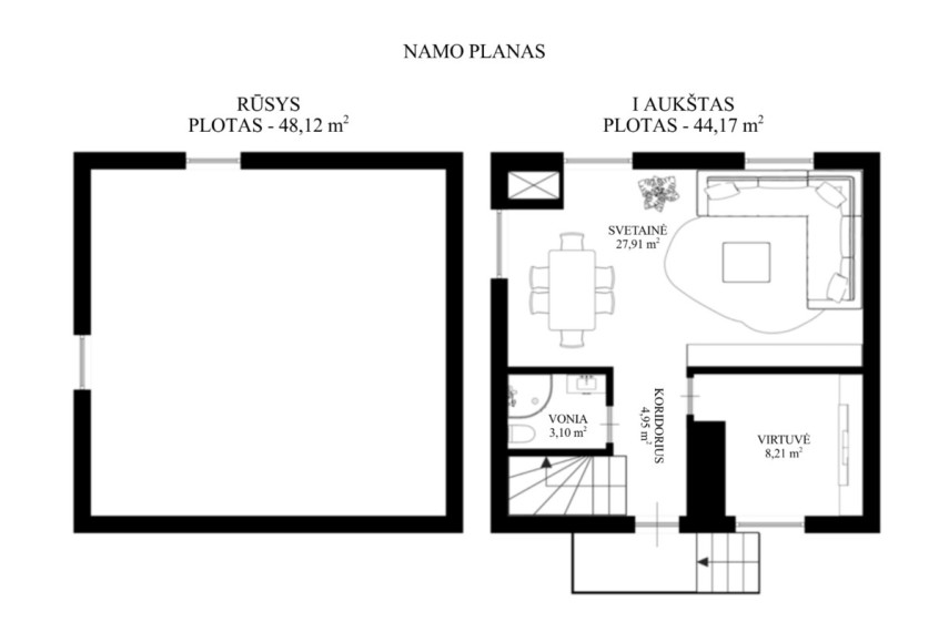 Parduodamas namas Serbentų g., Būdos III k., Trakų r. sav., 127.74 m2 ploto, 2 aukštai 20