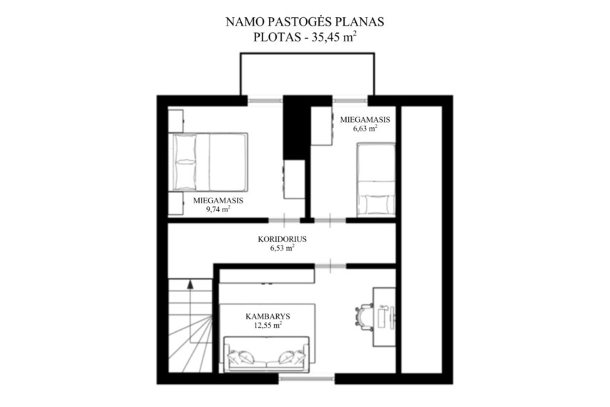 Parduodamas namas Serbentų g., Būdos III k., Trakų r. sav., 127.74 m2 ploto, 2 aukštai 26