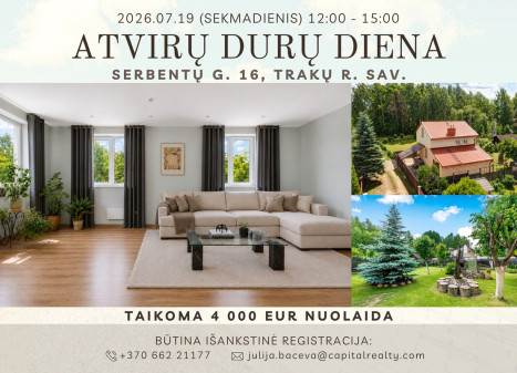 Parduodamas namas Serbentų g., Būdos III k., Trakų r. sav., 127.74 m2 ploto, 2 aukštai Parduodamas namas Serbentų g., Būdos III k., Trakų r. sav., 127.74 m2 ploto, 2 aukštai