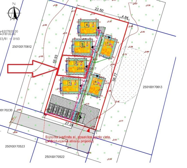 Parduodamas namas Vaivorykštės g., , Palanga, 60 kv.m ploto, 3 aukštai 26
