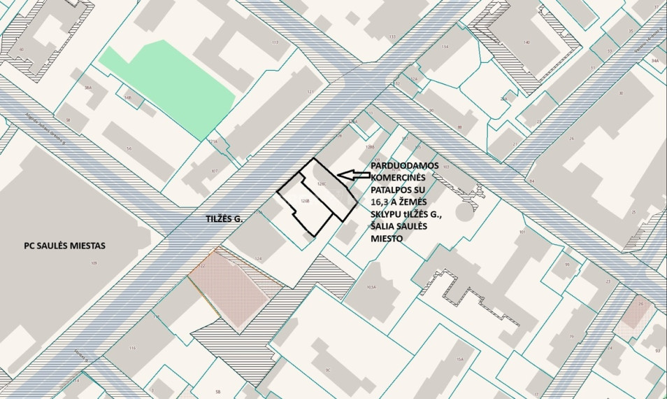 Parduodamos administracinės, kitos paskirties, maitinimo patalpos Tilžės g., Centras, Šiaulių m., Šiaulių m. sav., 525.2 m2 ploto 14