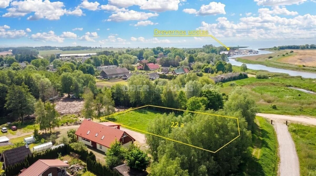 Parduodamas namų valdos paskirties sklypas Mokyklos g., Drevernos k., Klaipėdos r. sav., 22 a ploto 1