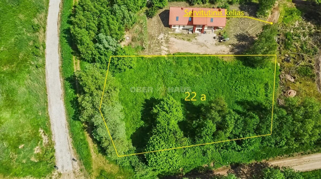 Parduodamas namų valdos paskirties sklypas Mokyklos g., Drevernos k., Klaipėdos r. sav., 22 a ploto 3