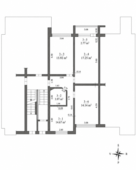 Parduodamas butas Gegužių g., Dainiai, Šiaulių m., Šiaulių m. sav., 66.72 m² ploto 3 kambariai 25