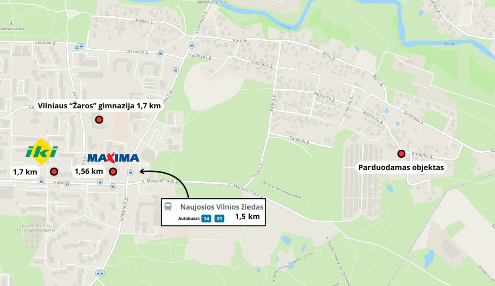 Parduodamas namas Kurapkų g., Vilniaus m., Vilniaus m. sav., 58 m2 ploto, 1 aukštai 19