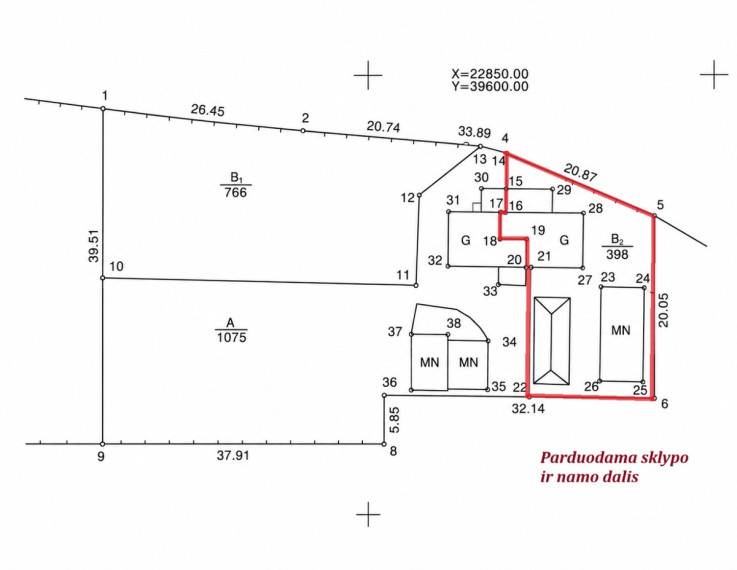 Parduodamas namas Kurapkų g., Vilniaus m., Vilniaus m. sav., 58 m2 ploto, 1 aukštai 18