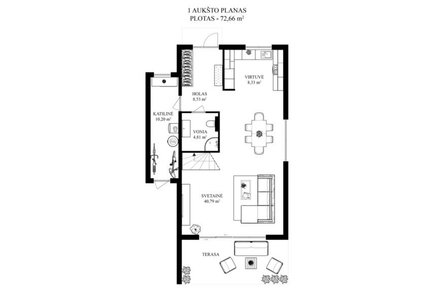 Parduodamas namas Kadagių g., Bajorų k., Vilniaus r. sav., 131 m2 ploto, 2 aukštai 13