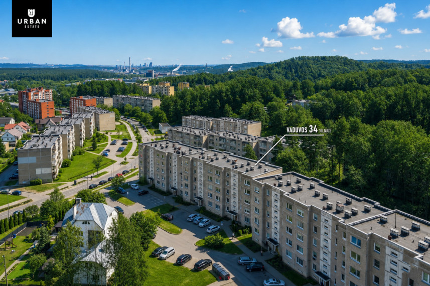 Parduodamas butas Vaduvos g., Žemuosiuose Paneriuose, Vilnius, 40.02 kv.m ploto, 1 kambariai 2