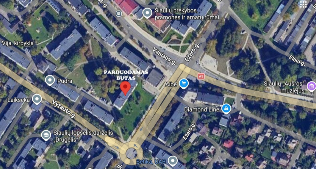 Parduodamas butas Ežero g., Šiaulių m., Šiaulių m. sav., 54.08 m2 ploto, 3 kambariai 10