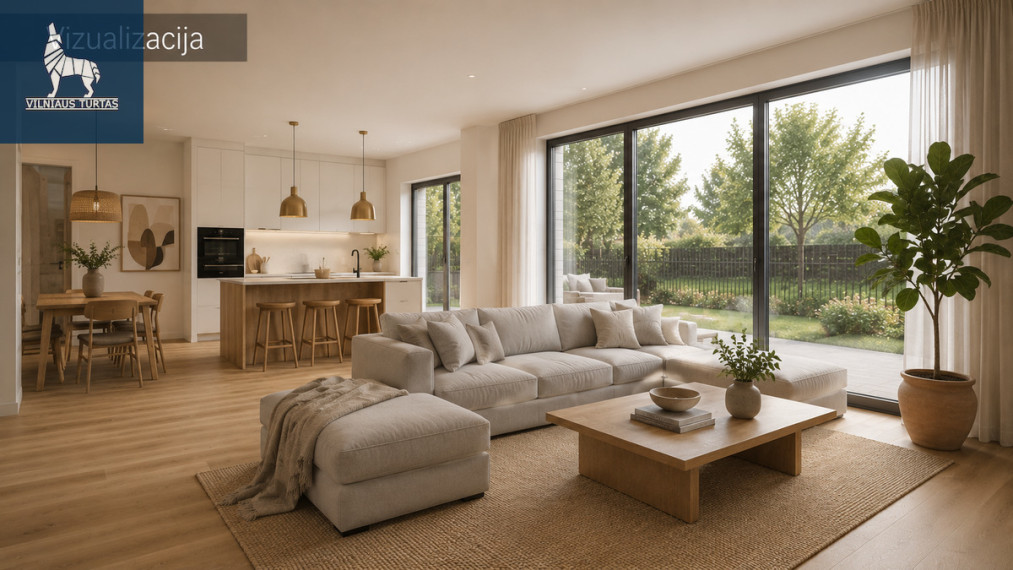 Parduodamas namas Vilniaus r. sav., Nemėžio k., Pavėsio g., 143 m2 ploto, 2 aukštai 2