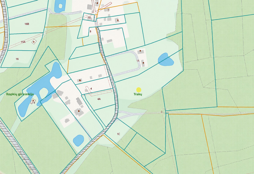 Parduodamas  sklypas Žvėryno k., Trakų r. sav., 160 a ploto 7